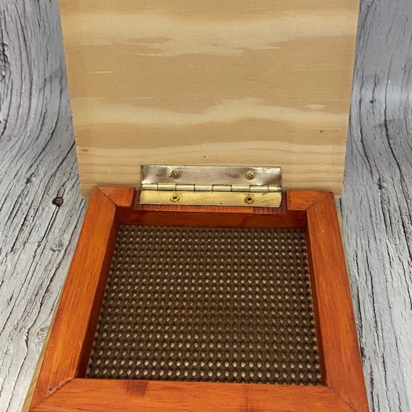 Vintage Gunther Mele 1970's Wooden Jewelry Box, Vintage Wooden Jewellery Organiz - Picture 9 of 10